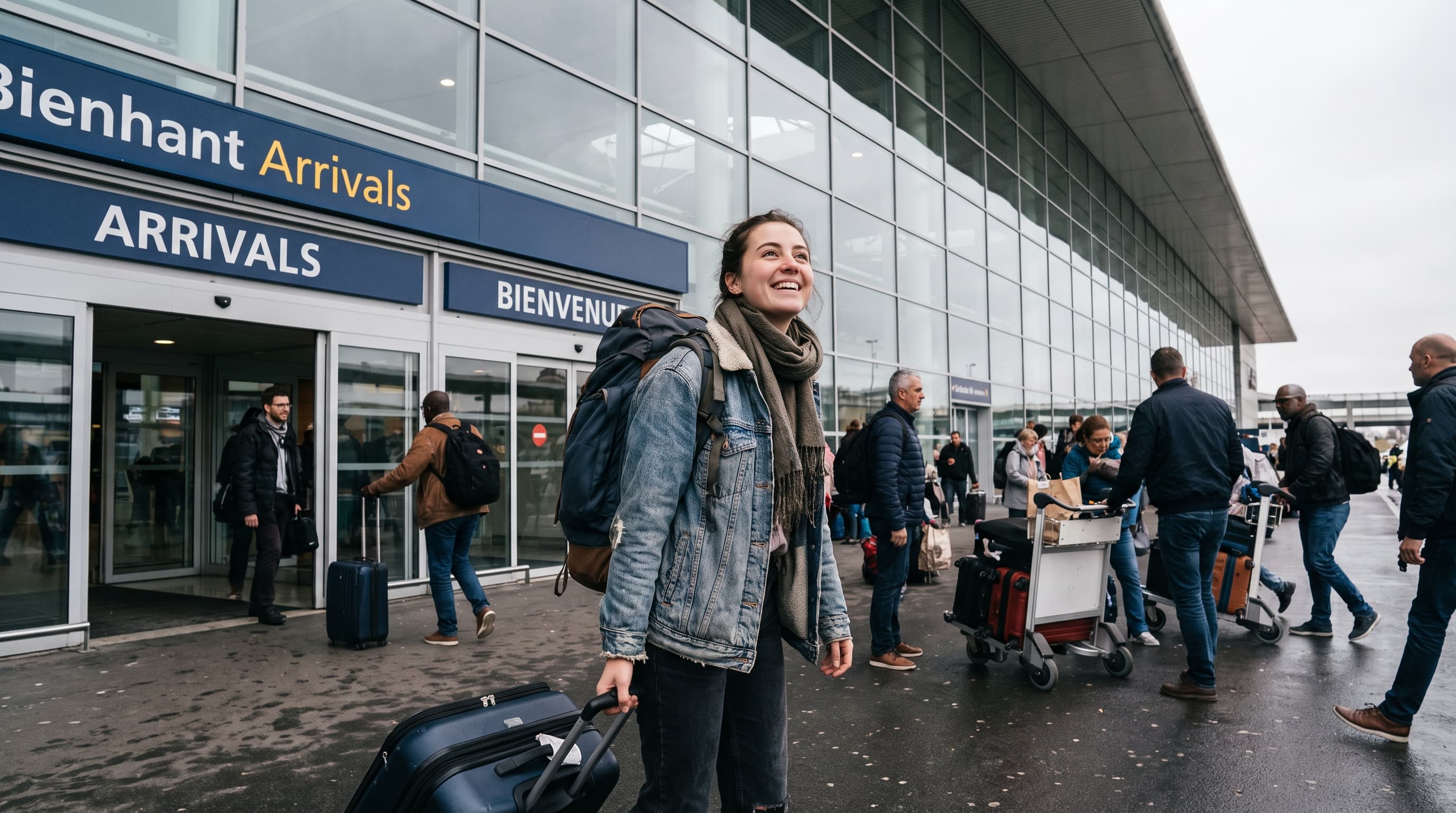 Étudiant international arrivant en Europe pour ses études
